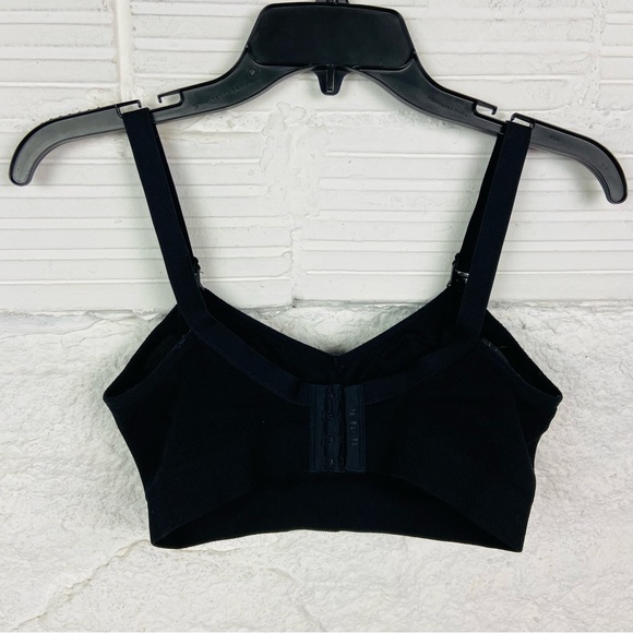 HOFISH black stretch comfy breastfeeding bra size large - Picture 7 of 9